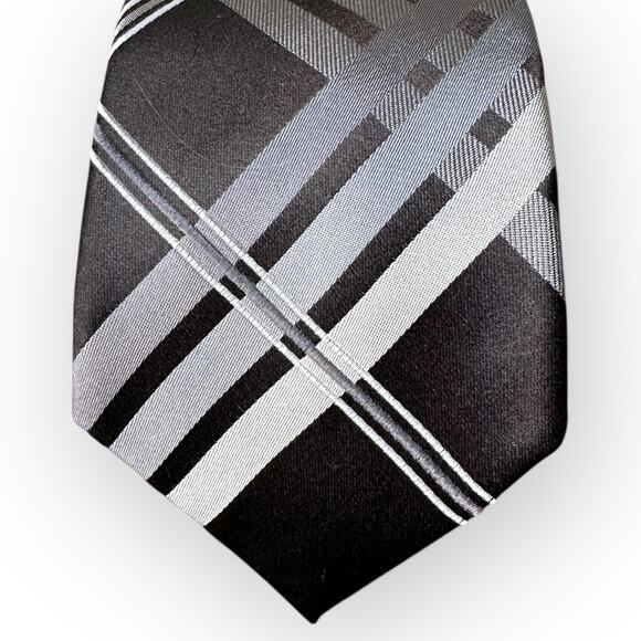 Alfani Slim Fit Blazer Jacket, Dress Shirt and Tie, Size 42L, Black - Picture 10 of 12